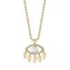 Deals 🤩 Moon & Meadow 14K Yellow Gold Cultured Pearl & Diamond Evil Eye Pendant Necklace, 16-18 - 100% Exclusive White/gold ❤️