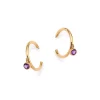 Cheap 💯 Moon & Meadow 14K Yellow Gold Amethyst Hoop Earrings - 100% Exclusive Purple/gold 👏 -Moon Sales Store unnamed file 478