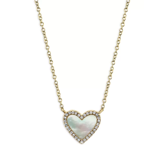 Coupon ๐ Moon & Meadow 14K Yellow Gold Kate ๐ฉ Mother Of Pearl & Diamond Heart Pendant Necklace, 18" White โค๏ธ 3 Coupon ๐ Moon & Meadow 14K Yellow Gold Kate ๐ฉ Mother Of Pearl & Diamond Heart Pendant Necklace, 18" White โค๏ธ
