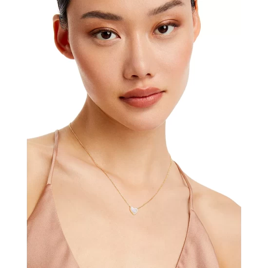 Coupon ๐ Moon & Meadow 14K Yellow Gold Kate ๐ฉ Mother Of Pearl & Diamond Heart Pendant Necklace, 18" White โค๏ธ 4 Coupon ๐ Moon & Meadow 14K Yellow Gold Kate ๐ฉ Mother Of Pearl & Diamond Heart Pendant Necklace, 18" White โค๏ธ - Image 2