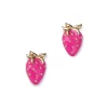 Flash Sale ✨ Moon & Meadow 14K Yellow Gold Enamel Strawberry Stud Earrings Pink/gold 🧨 -Moon Sales Store unnamed file 495