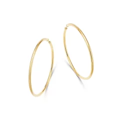 Discount ⭐ Moon & Meadow 14K Yellow Gold Endless Large Hoop Earrings - 100% Exclusive 👍