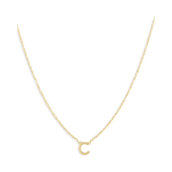 Budget 🔔 Moon & Meadow 14K Yellow Gold Initial Pendant Necklace 🔔 7 Budget 🔔 Moon & Meadow 14K Yellow Gold Initial Pendant Necklace 🔔 - Image 6