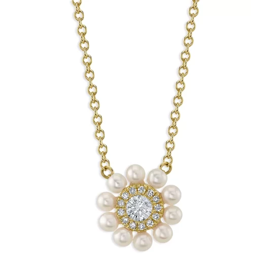 Best deal 👍 Moon & Meadow 14K Yellow Gold Cultured Pearl & Diamond Circle Pendant Necklace, 16-18" - 100% Exclusive White/gold 😉 3 Best deal 👍 Moon & Meadow 14K Yellow Gold Cultured Pearl & Diamond Circle Pendant Necklace, 16-18" - 100% Exclusive White/gold 😉