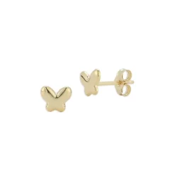 Best Sale ✨ Moon & Meadow 14K Yellow Gold Butterfly Stud Earrings 🔥