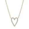 Wholesale 🎁 Moon & Meadow 14K Yellow Gold Diamond Open Heart Pendant Necklace, 18" - 100% Exclusive ⌛ -Moon Sales Store unnamed file 508