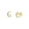 Buy ✨ Moon & Meadow 14K Yellow Gold Diamond Moon & Star Stud Earrings - 100% Exclusive 🎉 -Moon Sales Store unnamed file 523