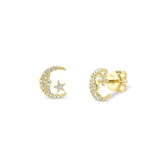 Buy โจ Moon & Meadow 14K Yellow Gold Diamond Moon & Star Stud Earrings - 100% Exclusive ๐ 3 Buy โจ Moon & Meadow 14K Yellow Gold Diamond Moon & Star Stud Earrings - 100% Exclusive ๐