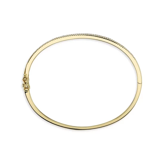 Top 10 🛒 Moon & Meadow 14K Yellow Gold Diamond Pavé Bangle Bracelet - 100% Exclusive 🥰 4 Top 10 🛒 Moon & Meadow 14K Yellow Gold Diamond Pavé Bangle Bracelet - 100% Exclusive 🥰 - Image 2