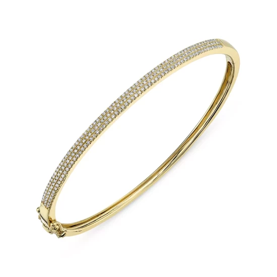 Top 10 🛒 Moon & Meadow 14K Yellow Gold Diamond Pavé Bangle Bracelet - 100% Exclusive 🥰 5 Top 10 🛒 Moon & Meadow 14K Yellow Gold Diamond Pavé Bangle Bracelet - 100% Exclusive 🥰 - Image 3