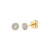 Hot Sale 🔔 Moon & Meadow 14K Yellow Gold Diamond Halo Stud Earrings - 100% Exclusive ⭐ -Moon Sales Store unnamed file 538