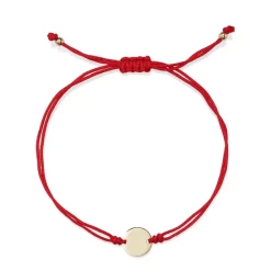 Wholesale 😍 Moon & Meadow 14K Yellow Gold Polished Disc Red Cord Bolo Bracelet - 100% Exclusive 🎉 -Moon Sales Store unnamed file 54