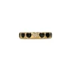 Wholesale ⭐ Moon & Meadow 14K Yellow Gold Diamond & Enamel Heart Band Black/gold 👍