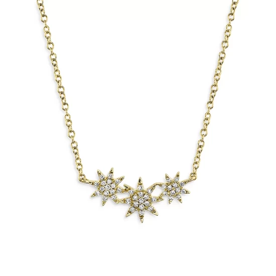 Brand new ๐ฏ Moon & Meadow Diamond Star Pendant Necklace In 14K Yellow Gold, 0.09 Ct. T.w. - 100% Exclusive ๐ 3 Brand new ๐ฏ Moon & Meadow Diamond Star Pendant Necklace In 14K Yellow Gold, 0.09 Ct. T.w. - 100% Exclusive ๐