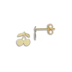Cheapest 🌟 Moon & Meadow 14K Yellow Gold Cherry Stud Earrings - 100% Exclusive ❤️