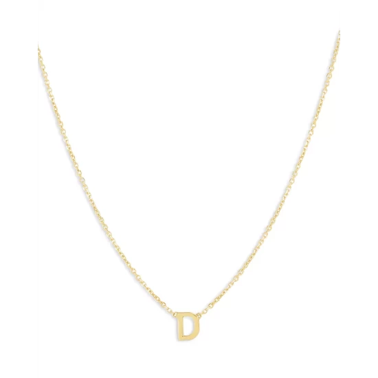 Budget 🔔 Moon & Meadow 14K Yellow Gold Initial Pendant Necklace 🔔 8 Budget 🔔 Moon & Meadow 14K Yellow Gold Initial Pendant Necklace 🔔 - Image 7