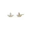 Best reviews of 🥰 Moon & Meadow 14K Yellow Gold Diamond Crescent Three Leaf Stud Earrings White/gold 🔔 -Moon Sales Store unnamed file 624