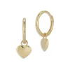 Flash Sale 👏 Moon & Meadow 14K Yellow Gold Heart Huggie Earrings - 100% Exclusive 😉 -Moon Sales Store unnamed file 635