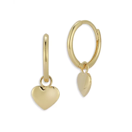 Flash Sale ๐ Moon & Meadow 14K Yellow Gold Heart Huggie Earrings - 100% Exclusive ๐ 3 Flash Sale ๐ Moon & Meadow 14K Yellow Gold Heart Huggie Earrings - 100% Exclusive ๐