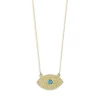 Best deal ⌛ Moon & Meadow Turquoise Evil Eye Necklace In 14K Yellow Gold, 16" 🔔