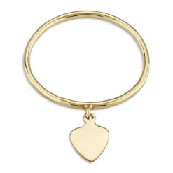Brand new 👏 Moon & Meadow 14K Yellow Gold Heart Charm Ring - 100% Exclusive ⌛