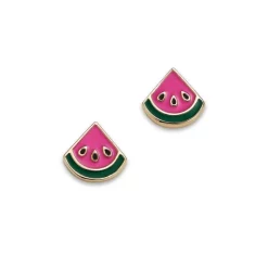 Best Sale ๐งจ Moon & Meadow 14K Yellow Gold Enamel Watermelon Stud Earrings Pink/gold ๐คฉ