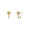 Best Sale 😉 Moon & Meadow 14K Yellow Gold Diamond Heart Small J Hoop Earrings 🎁 -Moon Sales Store unnamed file 673