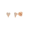 Deals 🎁 Moon & Meadow 14K Rose Gold Diamond Pavé Heart Stud Earrings - 100% Exclusive 👍 -Moon Sales Store unnamed file 678