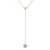 Promo 😀 Moon & Meadow 14K Yellow Gold Diamond Star Lariat Necklace, 16-18" 🌟 -Moon Sales Store unnamed file 714