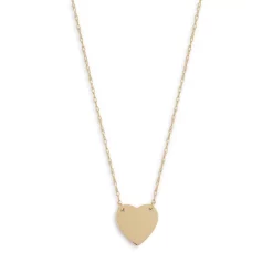 New ๐ฅ Moon & Meadow 14K Yellow Gold Heart Pendant Necklace, 16-18" โค๏ธ