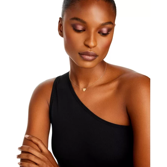 New 🔥 Moon & Meadow 14K Yellow Gold Heart Pendant Necklace, 16-18" ❤️ 3 New 🔥 Moon & Meadow 14K Yellow Gold Heart Pendant Necklace, 16-18" ❤️ - Image 2