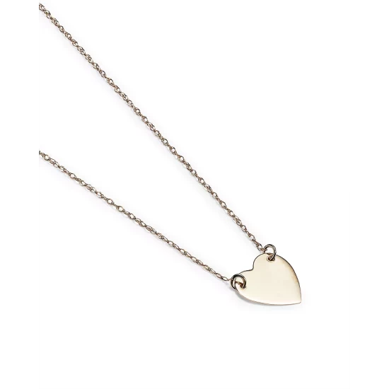 New 🔥 Moon & Meadow 14K Yellow Gold Heart Pendant Necklace, 16-18" ❤️ 5 New 🔥 Moon & Meadow 14K Yellow Gold Heart Pendant Necklace, 16-18" ❤️ - Image 4