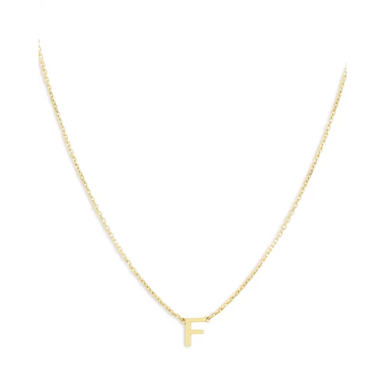 Budget 🔔 Moon & Meadow 14K Yellow Gold Initial Pendant Necklace 🔔 10 Budget 🔔 Moon & Meadow 14K Yellow Gold Initial Pendant Necklace 🔔 - Image 9