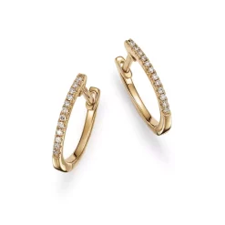 Budget 😍 Moon & Meadow 14K Yellow Gold Diamond Medium Huggie Hoop Earrings - 100% Exclusive 🥰 -Moon Sales Store unnamed file 80