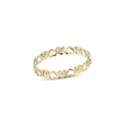 Best deal 🛒 Moon & Meadow Diamond Heart Band In 14K Yellow Gold, 0.08 Ct. T.w. 😀