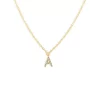 Best Sale ✔️ Moon & Meadow 14K Yellow Gold Diamond Initial Pendant Necklace, 18" - 100% Exclusive 🌟 -Moon Sales Store unnamed file 85