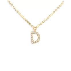 Best Sale ✔️ Moon & Meadow 14K Yellow Gold Diamond Initial Pendant Necklace, 18" - 100% Exclusive 🌟 -Moon Sales Store unnamed file 87
