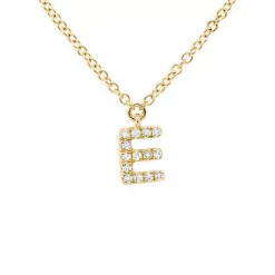 Best Sale ✔️ Moon & Meadow 14K Yellow Gold Diamond Initial Pendant Necklace, 18" - 100% Exclusive 🌟 -Moon Sales Store unnamed file 88