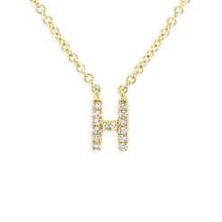 Best Sale ✔️ Moon & Meadow 14K Yellow Gold Diamond Initial Pendant Necklace, 18" - 100% Exclusive 🌟 -Moon Sales Store unnamed file 89