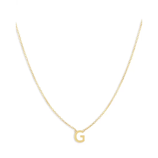 Budget 🔔 Moon & Meadow 14K Yellow Gold Initial Pendant Necklace 🔔 11 Budget 🔔 Moon & Meadow 14K Yellow Gold Initial Pendant Necklace 🔔 - Image 10