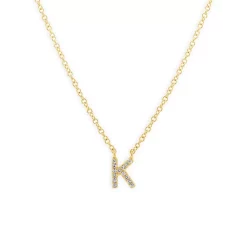 Best Sale ✔️ Moon & Meadow 14K Yellow Gold Diamond Initial Pendant Necklace, 18" - 100% Exclusive 🌟 -Moon Sales Store unnamed file 91