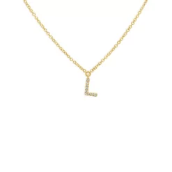 Best Sale ✔️ Moon & Meadow 14K Yellow Gold Diamond Initial Pendant Necklace, 18" - 100% Exclusive 🌟 -Moon Sales Store unnamed file 92