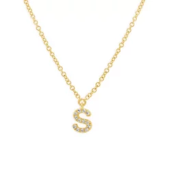 Best Sale ✔️ Moon & Meadow 14K Yellow Gold Diamond Initial Pendant Necklace, 18" - 100% Exclusive 🌟 -Moon Sales Store unnamed file 96