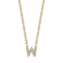 Best Sale ✔️ Moon & Meadow 14K Yellow Gold Diamond Initial Pendant Necklace, 18" - 100% Exclusive 🌟 -Moon Sales Store unnamed file 98