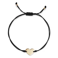 Moon Sales Store 6 Best Pirce ๐ Moon & Meadow 14K Yellow Gold Polished Heart Cord Bolo Bracelet - 100% Exclusive โค๏ธ